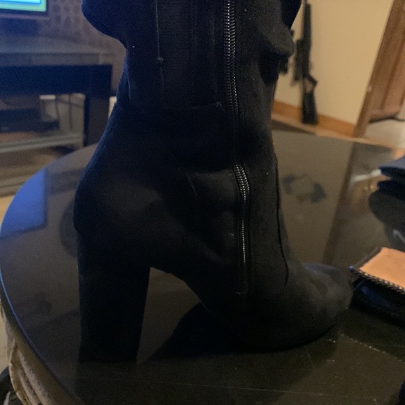Torrid Tall Black Suede Boots. Size 12 - Picture 1 of 6